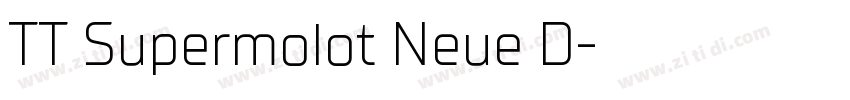 TT Supermolot Neue D字体转换